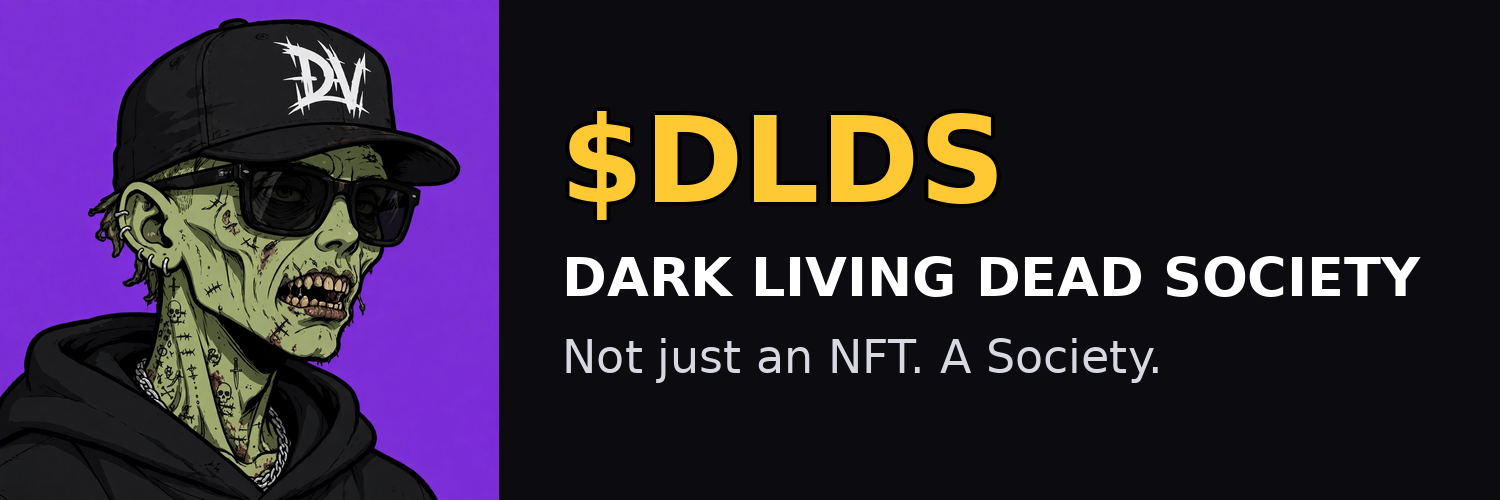 $DLDS — Dark Living Dead Society coin banner